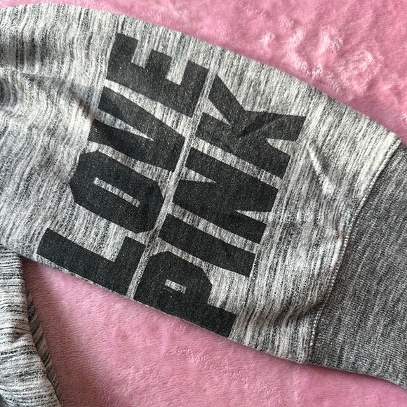 PINK Victoria's Secret Gray Joggers Pants Soft Knit Skinny Leg - Picture 4 of 7